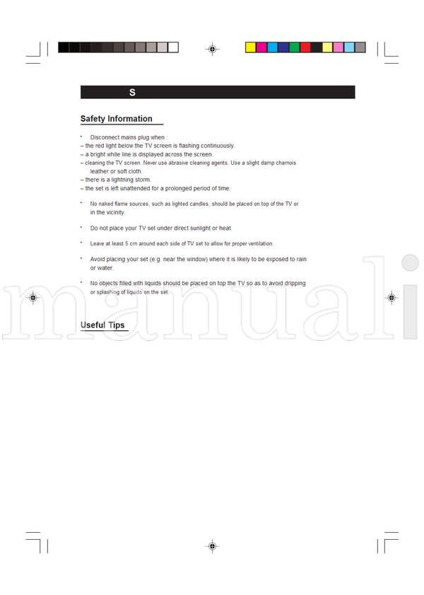 Philips 1-421PT1727 21PT1727 (23 pages) TV Operating Manual