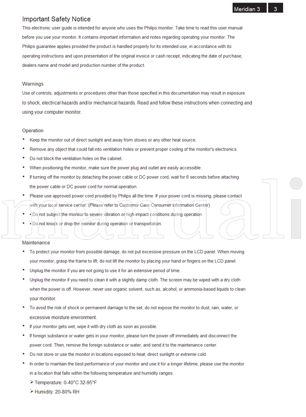 Philips 227E3QPHSU (95 pages) TV Service Manual