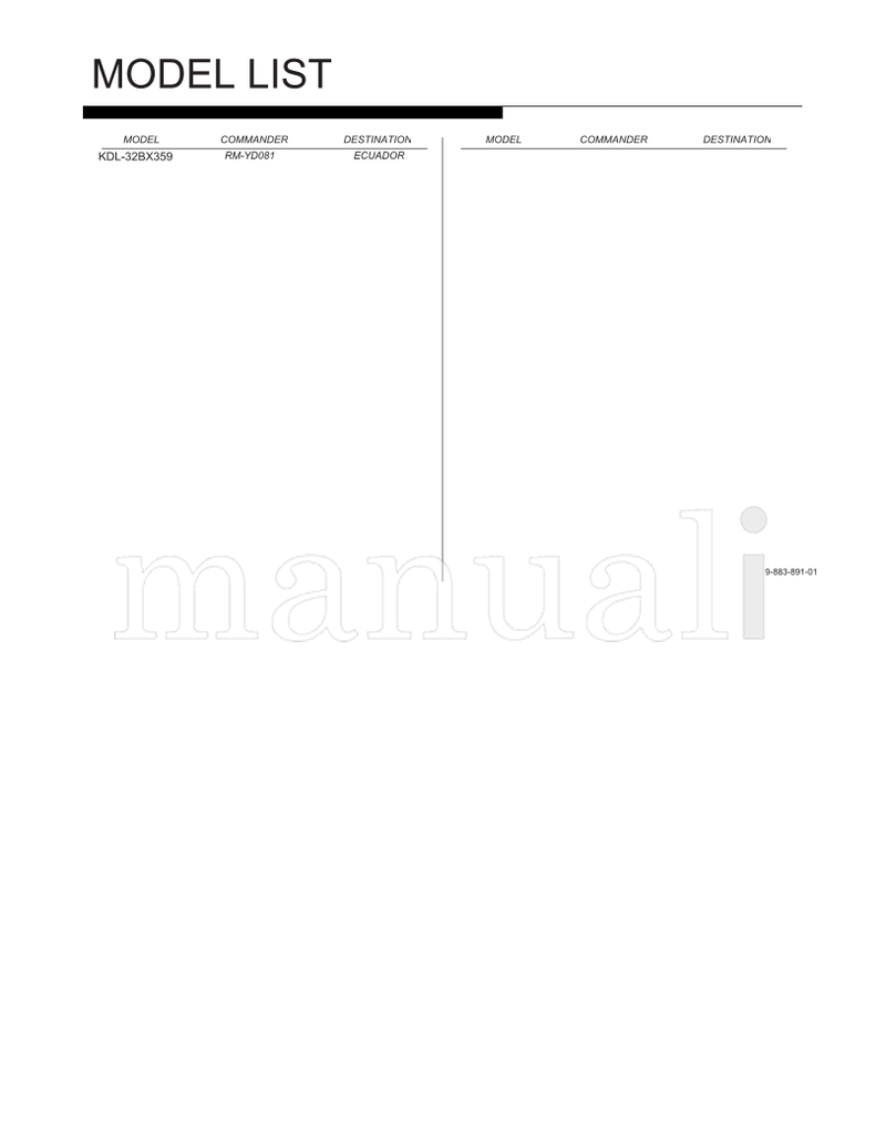 Sony Bravia AZ3TK Chassis KDL-32BX359 Training (42 pages) TV Service Manual