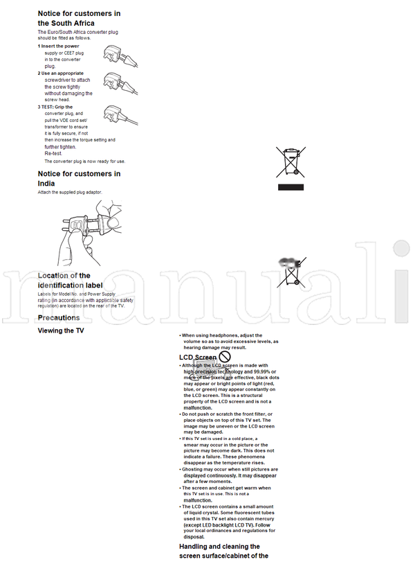 Sony KDL-60EX720 55EX723 55EX720 46EX723 46EX720 46EX523 46EX520 (36 pages) TV Operating Manual