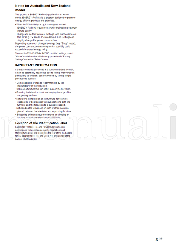 Sony KDL-50W670A 42W674A 42W670A 42W658A 42W654A 42W650A 32W674A (44 pages) TV Operating Manual