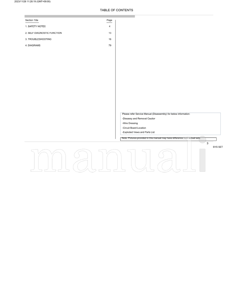 Sony FW-43BZ35F (138 pages) TV Service Manual