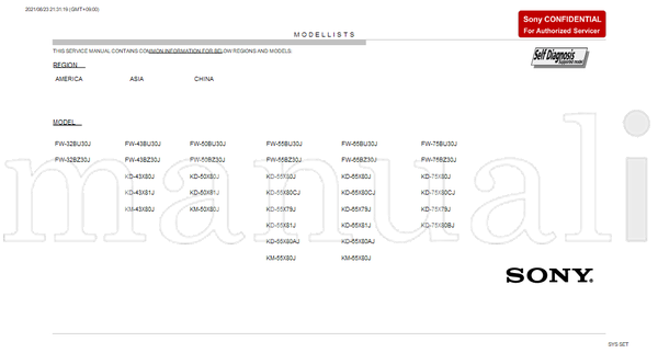 Sony GR1VH 9-888-789-02 (121 pages) TV Service Manual