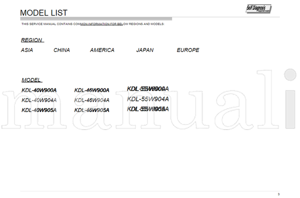 Sony 9-888-137-01 9-888-137-P1 9-888-137-C1 9-888-137-A1 (242 pages) TV Service Manual