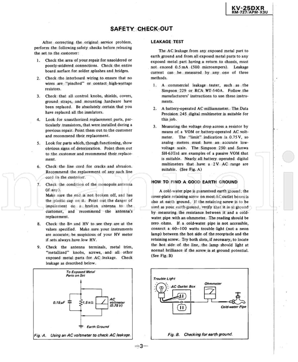 Sony 408mVrms SU-171 (91 pages) TV Service Manual