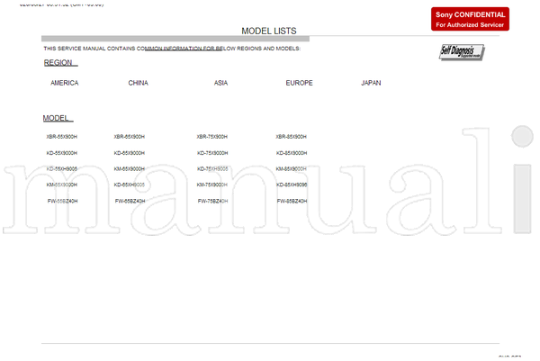 Sony GN6UR 9-888-784-02 (111 pages) TV Service Manual