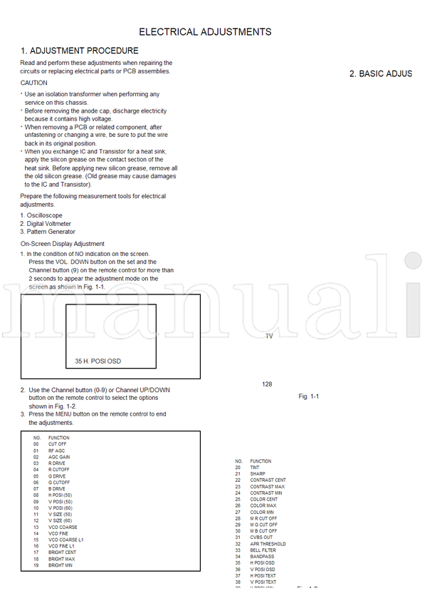 Toshiba 14N21D2 (25 pages) TV Service Manual