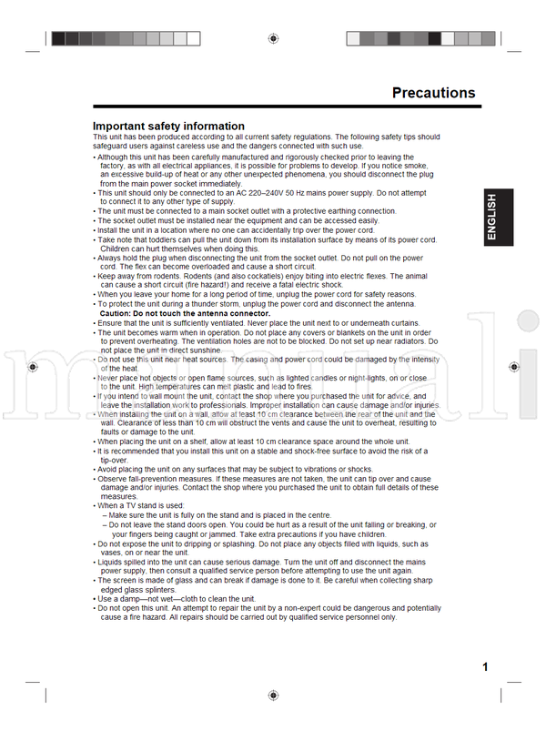 Toshiba 15DV703R 19DV703R 19DV704R 22DV703R 22DV704R 26DV703R (61 pages) TV Operating Manual