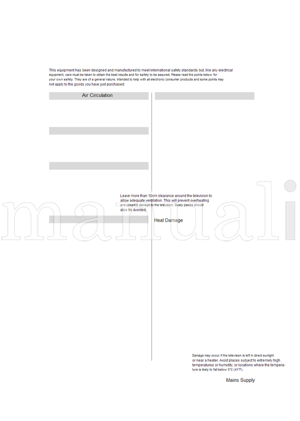 Toshiba 15V300PG (24 pages) TV Operating Manual