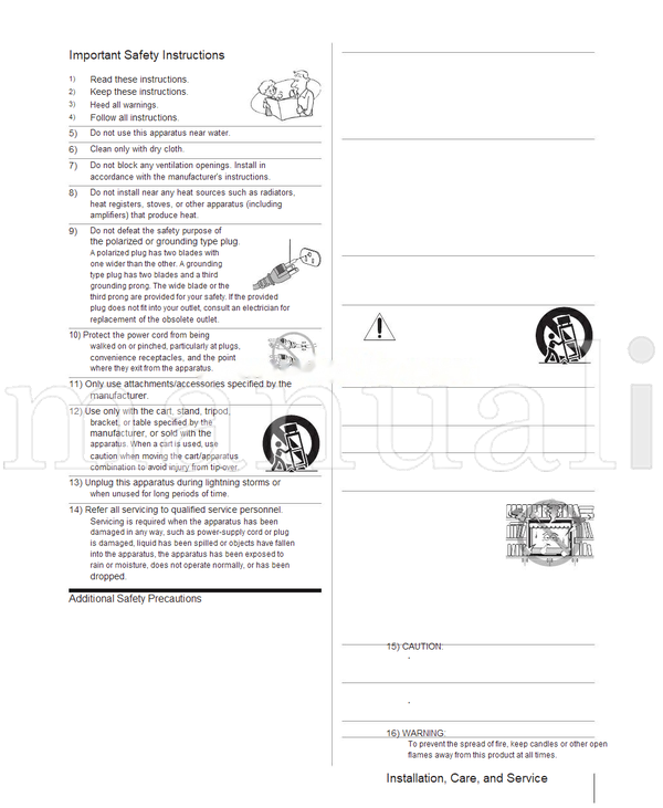 Toshiba 19AV500U 19AV501U VX3A00018000 HDA51V1900I HL117 213276 (54 pages) TV Operating Manual