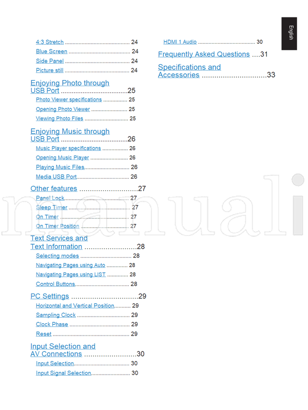 Toshiba 19AV703 (34 pages) TV Operating Manual