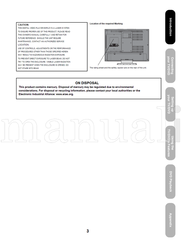Toshiba 20SLD1 (64 pages) TV Operating Manual