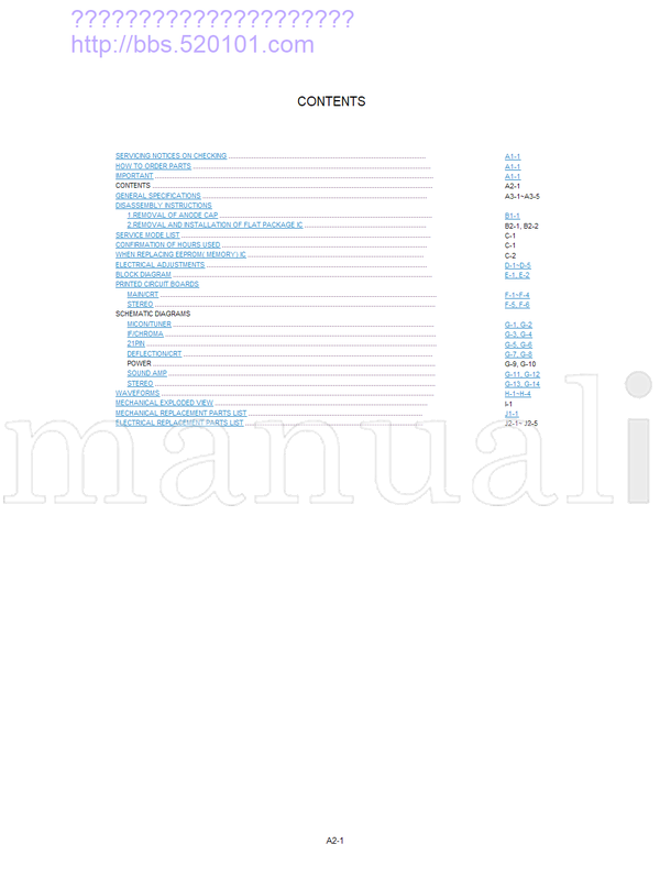 Toshiba 050-200247 21S23N (41 pages) TV Service Manual