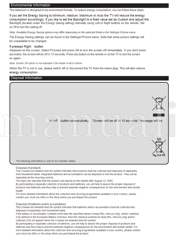 Toshiba 32W3863DA (37 pages) TV Operating Manual