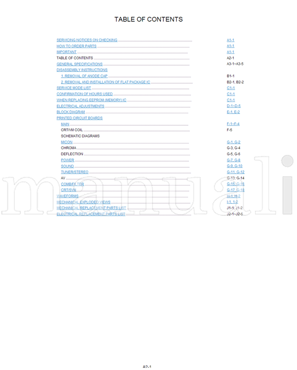 Toshiba 050-200402 24AF44 (42 pages) TV Service Manual