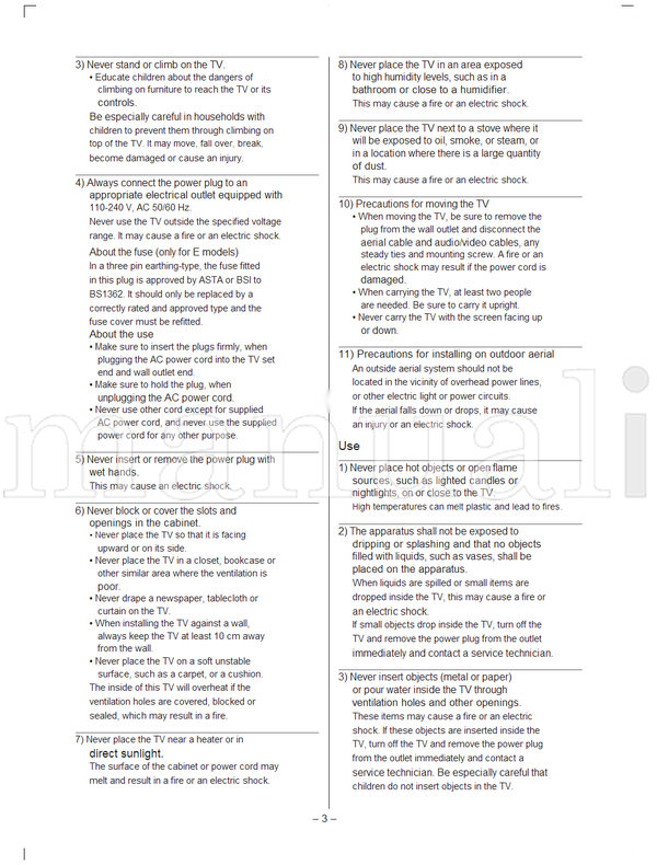 Toshiba 19HV10 24HV10 32HV10 VX1A00213500 (16 pages) TV Operating Manual