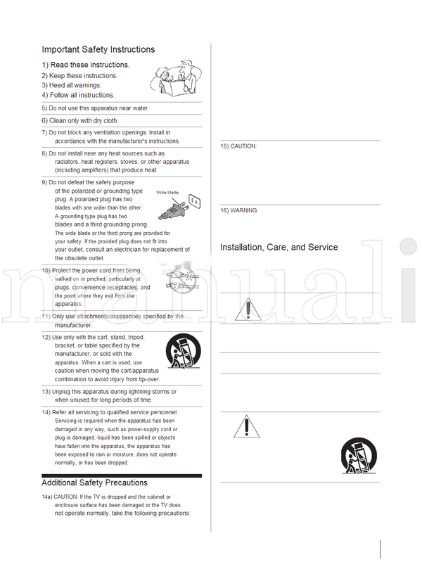 Toshiba 26AV52R 26AV52RZ 26AV502R 26AV502RZ 26AV502RY 32AV52R (64 pages) TV Operating Manual