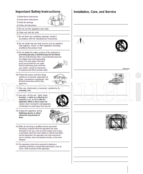 Toshiba 26HL84 32HL84 (68 pages) TV Operating Manual