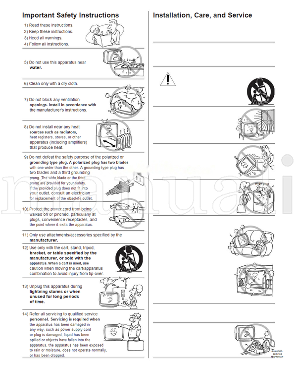 Toshiba 27AF42 32AF42 36AF42 23565627 (40 pages) TV Operating Manual