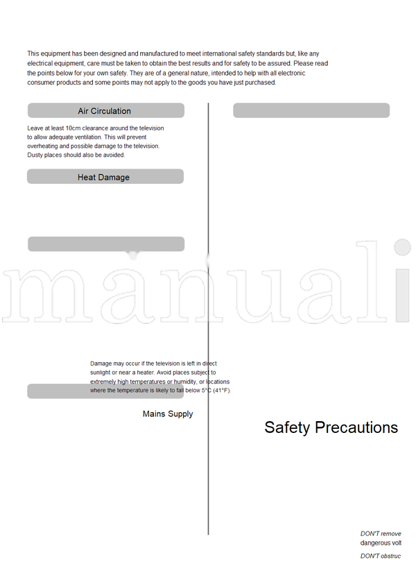 Toshiba 37WL56 (24 pages) TV Operating Manual