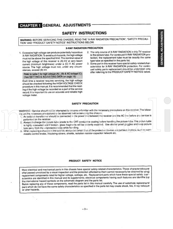 Toshiba 28N03F (41 pages) TV Service Manual