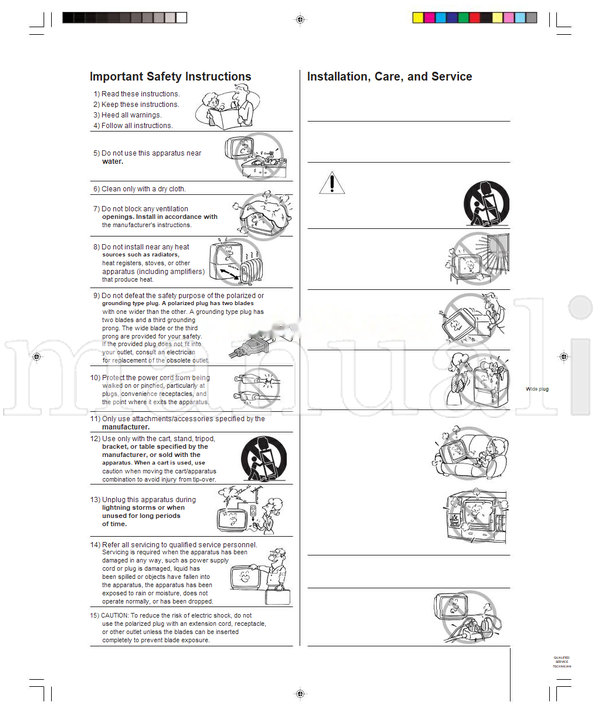Toshiba 30HF83 23566176 (60 pages) TV Operating Manual