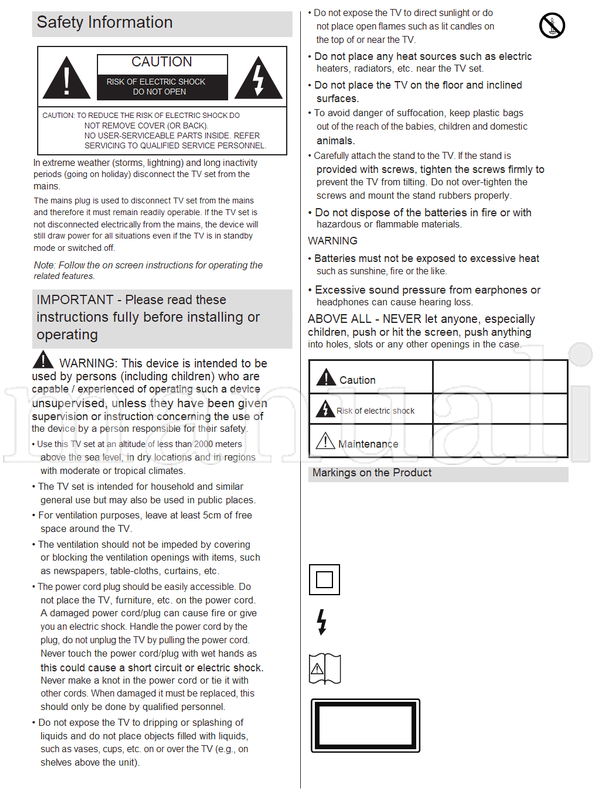 Toshiba LA2063DG (35 pages) TV Operating Manual