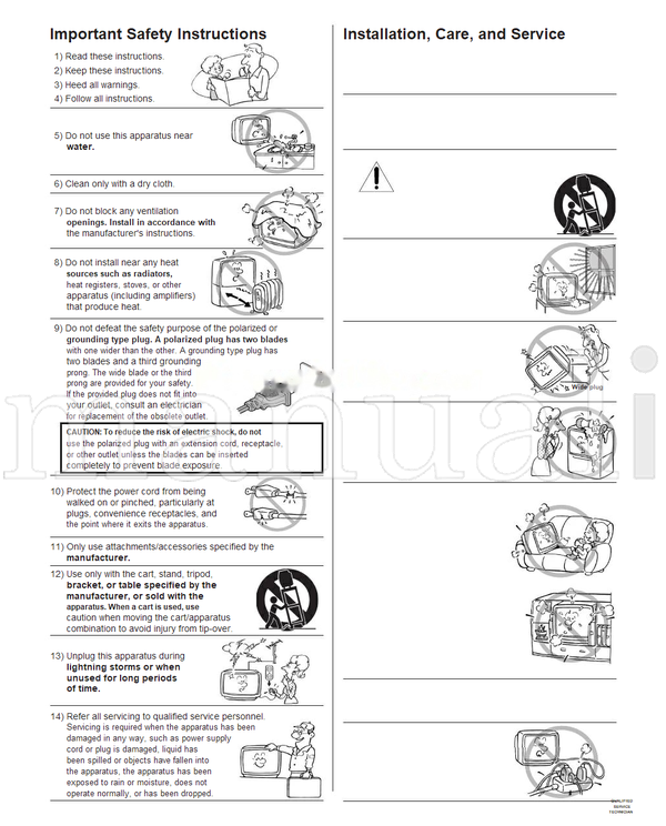 Toshiba 32A32 32A42 32A42A 36A42 23565829 (36 pages) TV Operating Manual