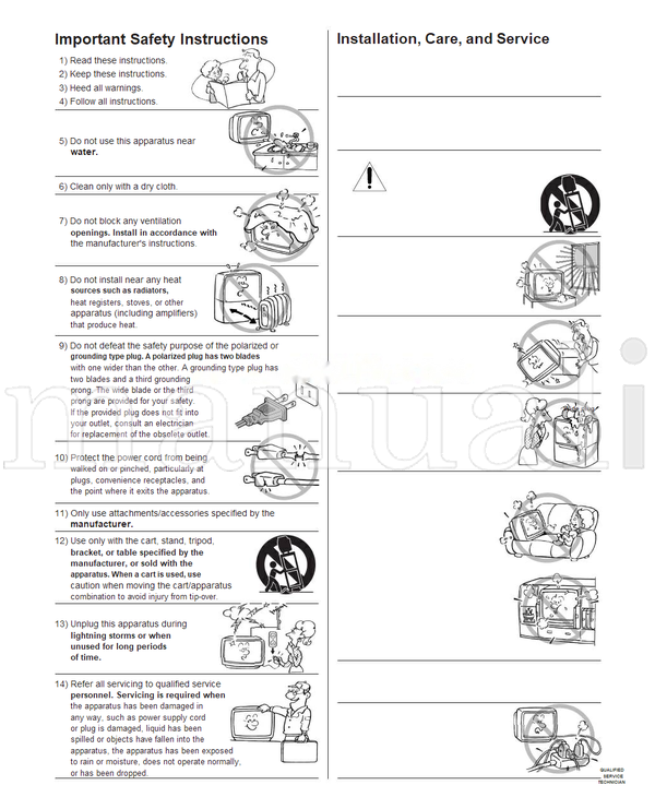 Toshiba 23565629 (41 pages) TV Operating Manual
