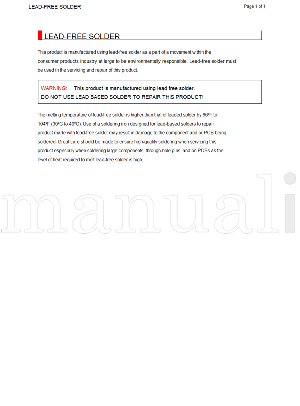 Toshiba 32CV505D (174 pages) TV Service Manual