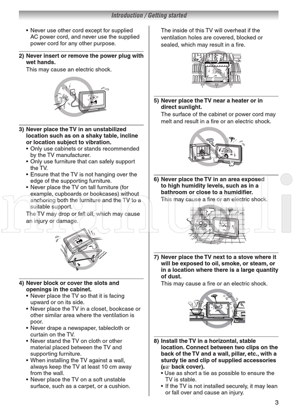 Toshiba 32CV700E 32CV700T 32CV700V 40CV700E 40CV700T 40CV700V (32 pages) TV Operating Manual