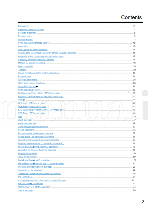 Toshiba 32DV700A (88 pages) TV/DVD Combo Operating Manual