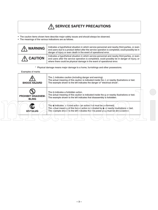 Toshiba 32WL48A 32WL48E 32WL48R 32WL48T 040-200413 (99 pages) TV Service Manual
