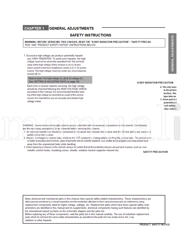 Toshiba 030-200408 32ZP48P 36ZP48P (63 pages) TV Service Manual