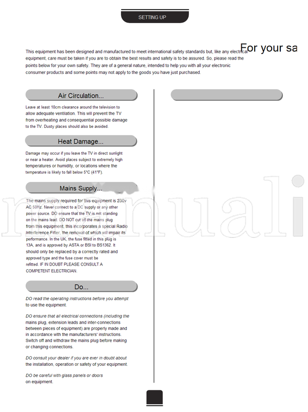 Toshiba 28ZT29B 32ZT29B 36ZT29B (44 pages) TV Operating Manual