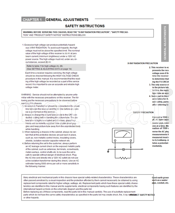 Toshiba 020-200220 34HDX82 34HD82 (44 pages) TV Service Manual