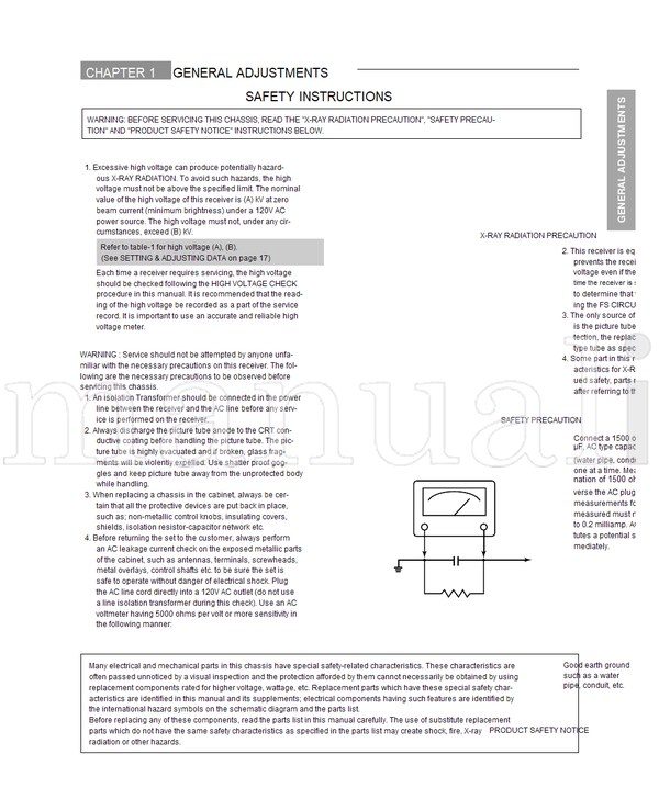 Toshiba 020-200110 36AF61 (42 pages) TV Service Manual