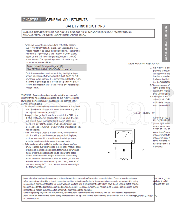 Toshiba 020-200028 36HFX70 36HF70 (52 pages) TV Service Manual