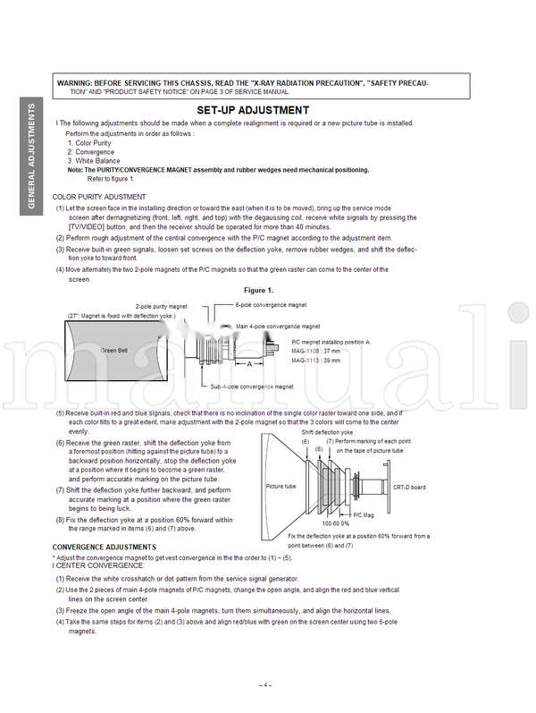 Toshiba 070-200323 36SW9UA (115 pages) TV Service Manual