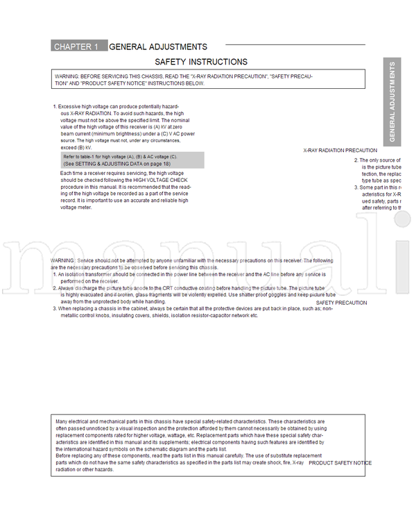 Toshiba 030-200105 36ZP18P 32ZP18P (109 pages) TV Service Manual