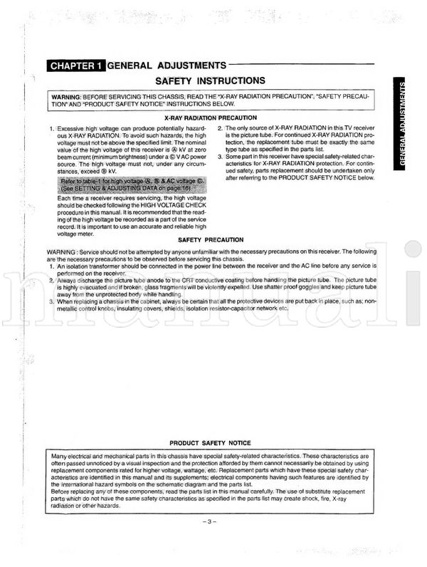 Toshiba 3787DB (66 pages) TV Service Manual