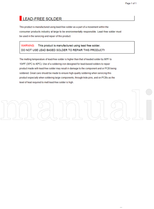 Toshiba 37C3030D (215 pages) TV Service Manual