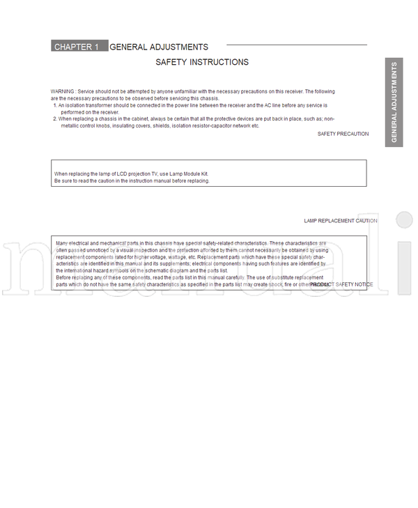 Toshiba 010-200102 38VL14G (54 pages) TV Service Manual