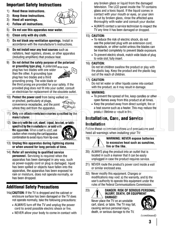 Toshiba 40E200U1 (68 pages) TV Operating Manual