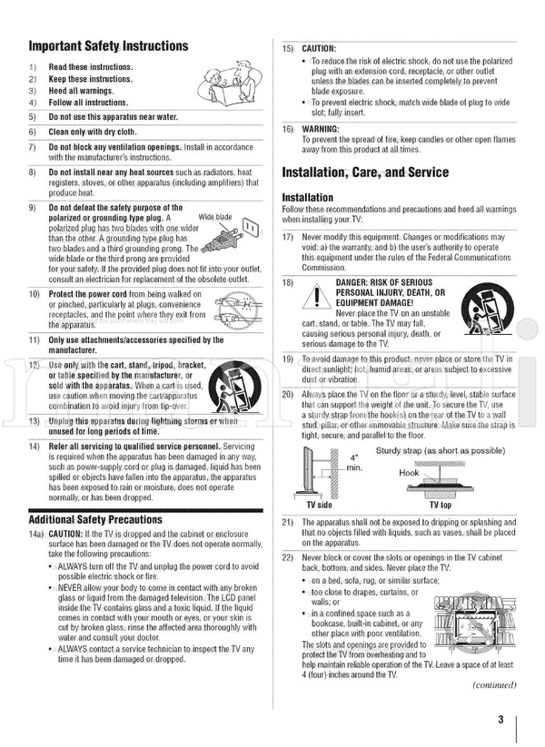 Toshiba seepage9 (64 pages) TV Operating Manual