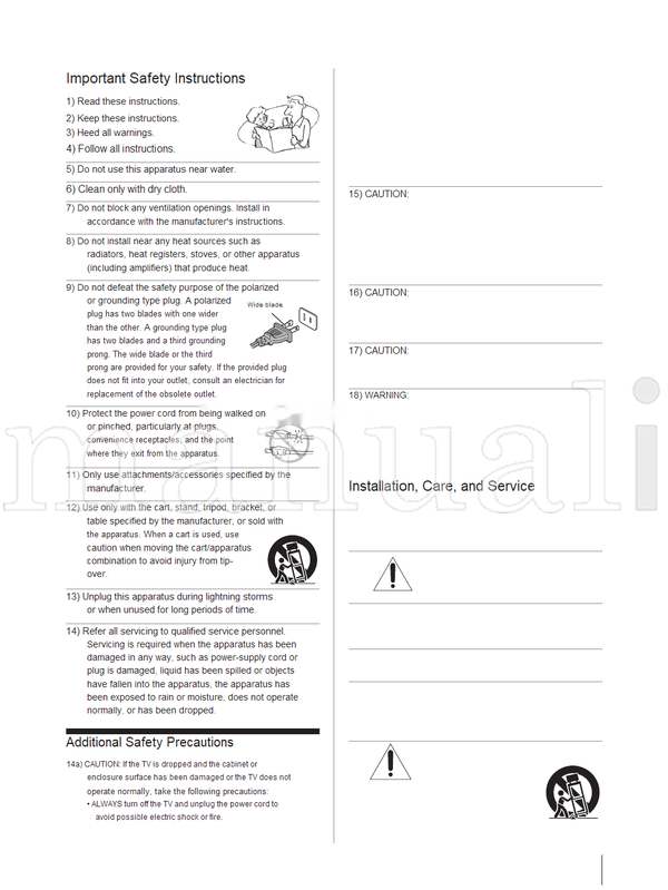 Toshiba 40SL412U 46SL412U 55SL412U 55S41U (62 pages) TV Operating Manual
