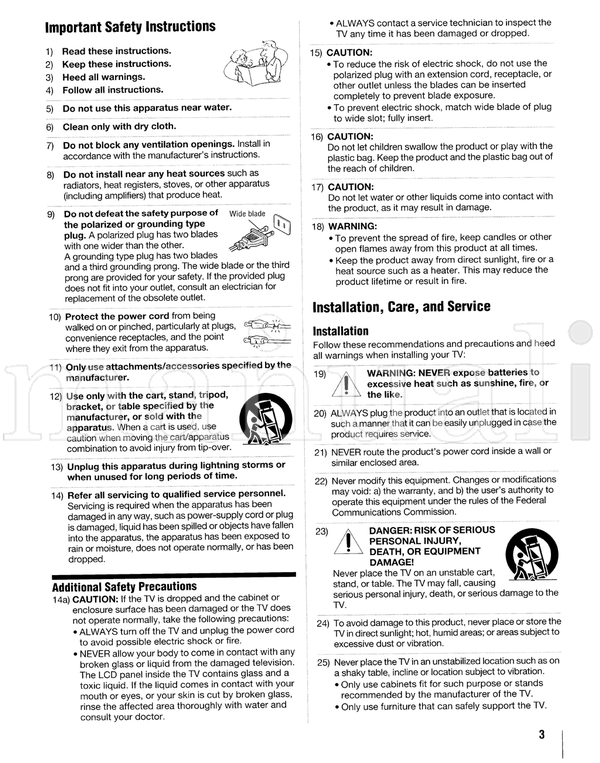 Toshiba 47TL515U (147 pages) TV Operating Manual