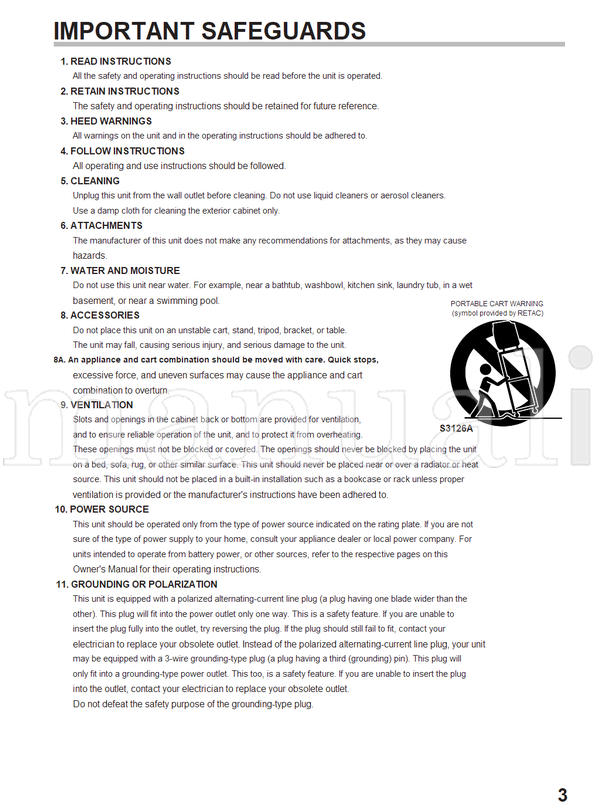 Toshiba MD20FN3 (48 pages) TV/DVD Combo Operating Manual