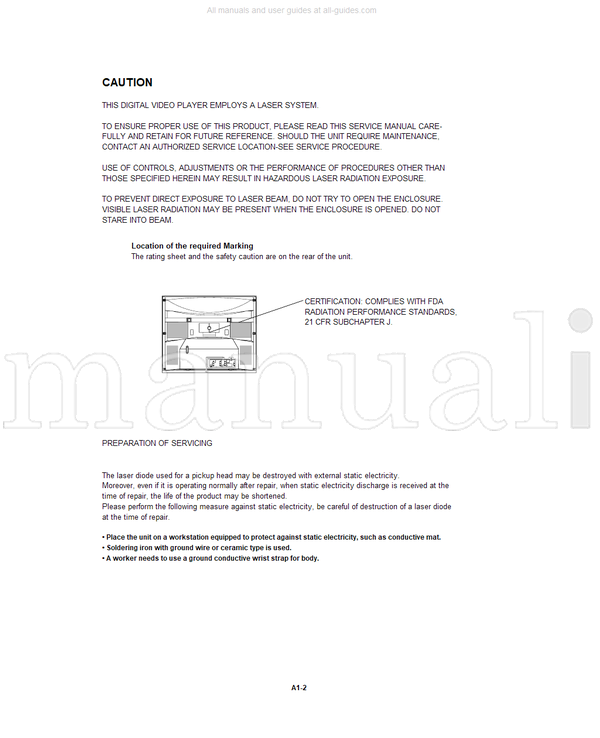 Toshiba MD30H82 810-200655GR (59 pages) TV/DVD Combo Service Manual
