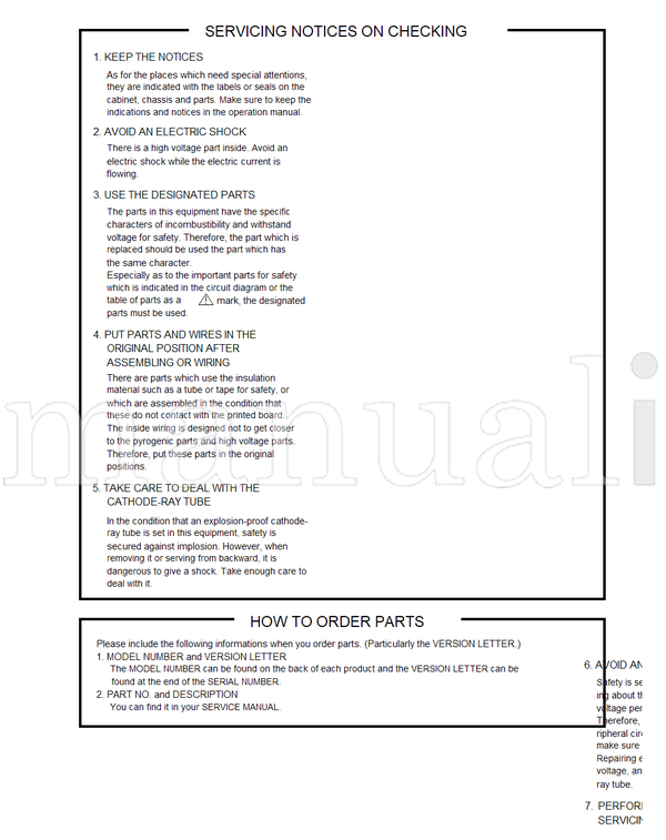 Toshiba MW24FN3 (103 pages) TV/DVD Combo Service Manual